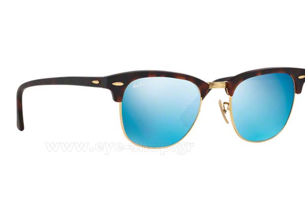 Sunglasses Rayban 3016 Clubmaster 114517 blue mirror krystals